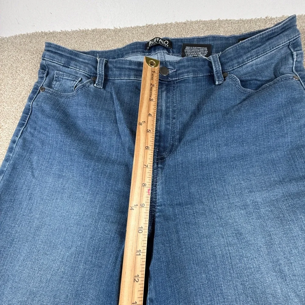 Buffalo David Bitton Alyssa High Rise Strt Leg Jeans Blue 12/32 Stretch Denim